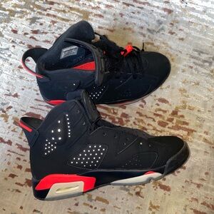 Sold! Nike Air Jordan Black/Infrared 6s size 8.5 ONE LACE W LACE LOCK ONLY